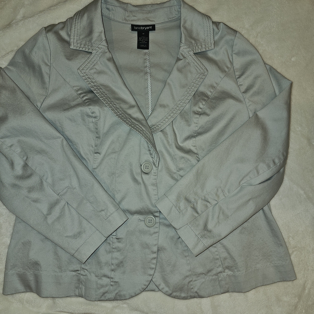 Lane‎ Bryant Women's Gray Jacket - Picture 2 of 14